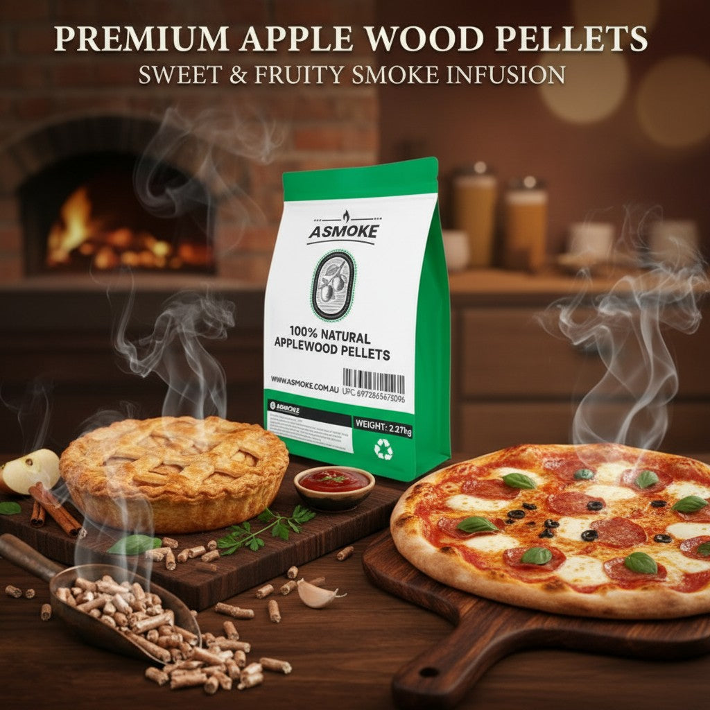 ASMOKE 4-Piece Premium Wood Pellet Variety Pack - Oak & Apple (2x Oak, 2x Apple) - Image 7