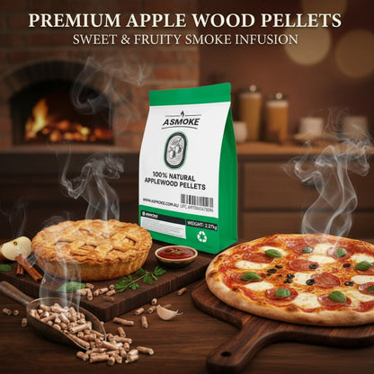 ASMOKE 4-Piece Premium Wood Pellet Variety Pack - Oak & Apple (2x Oak, 2x Apple) - Image 7