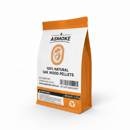 ASMOKE 100% Natural Oak Wood BBQ Pellets (2.27kg) - High Heat Hardwood for Brisket & Pizza Ovens - Image 7