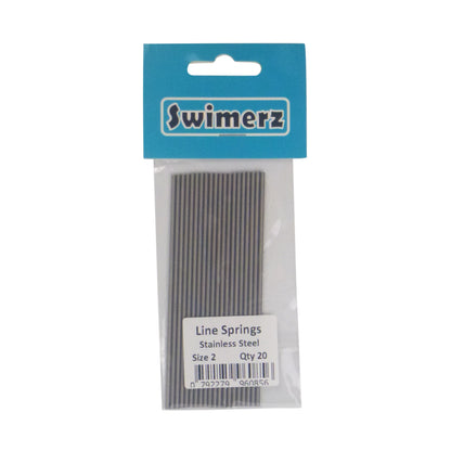 Swimerz Stainless Steel Fishing Line Springs, Size 2, 10cmL, 1.4mmID, 2.0mmOD - Image 2