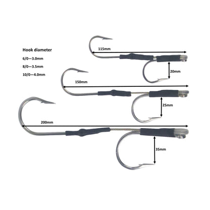 Swimerz Jigging & Trolling Hooks, 180 Double, 6/0, Qty 3 - Image 2