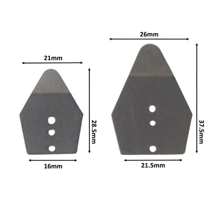 Artizan Shakee Blade, Small 28.5L x 21mmW, Base 16mm, 10 pack - Image 2