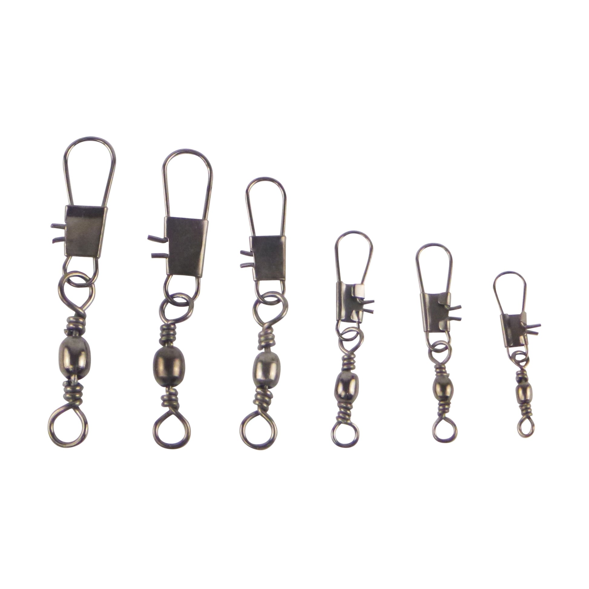 Swimerz Barrel Swivel w Interlock Snap, Size 8, 20 pack