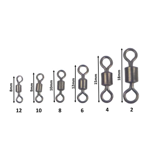 Swimerz Rolling Swivels, Size 12, 25 pack - Image 2