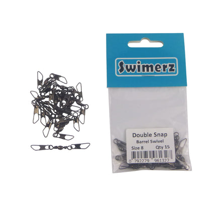 Swimerz Double Snap Barrel Swivels, Size 8, 15 pack - Image 4