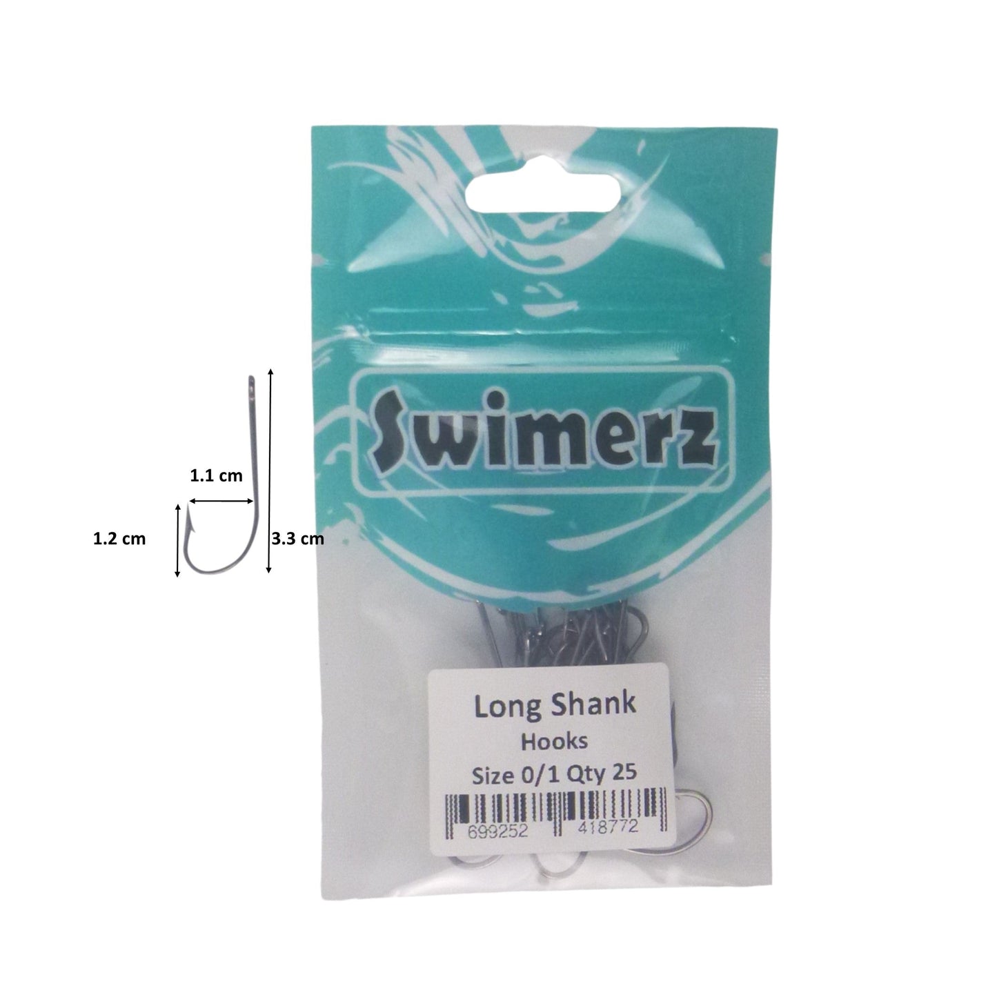 Swimerz 0/1 Long Shank Worm Hook 25 Pack - Image 3