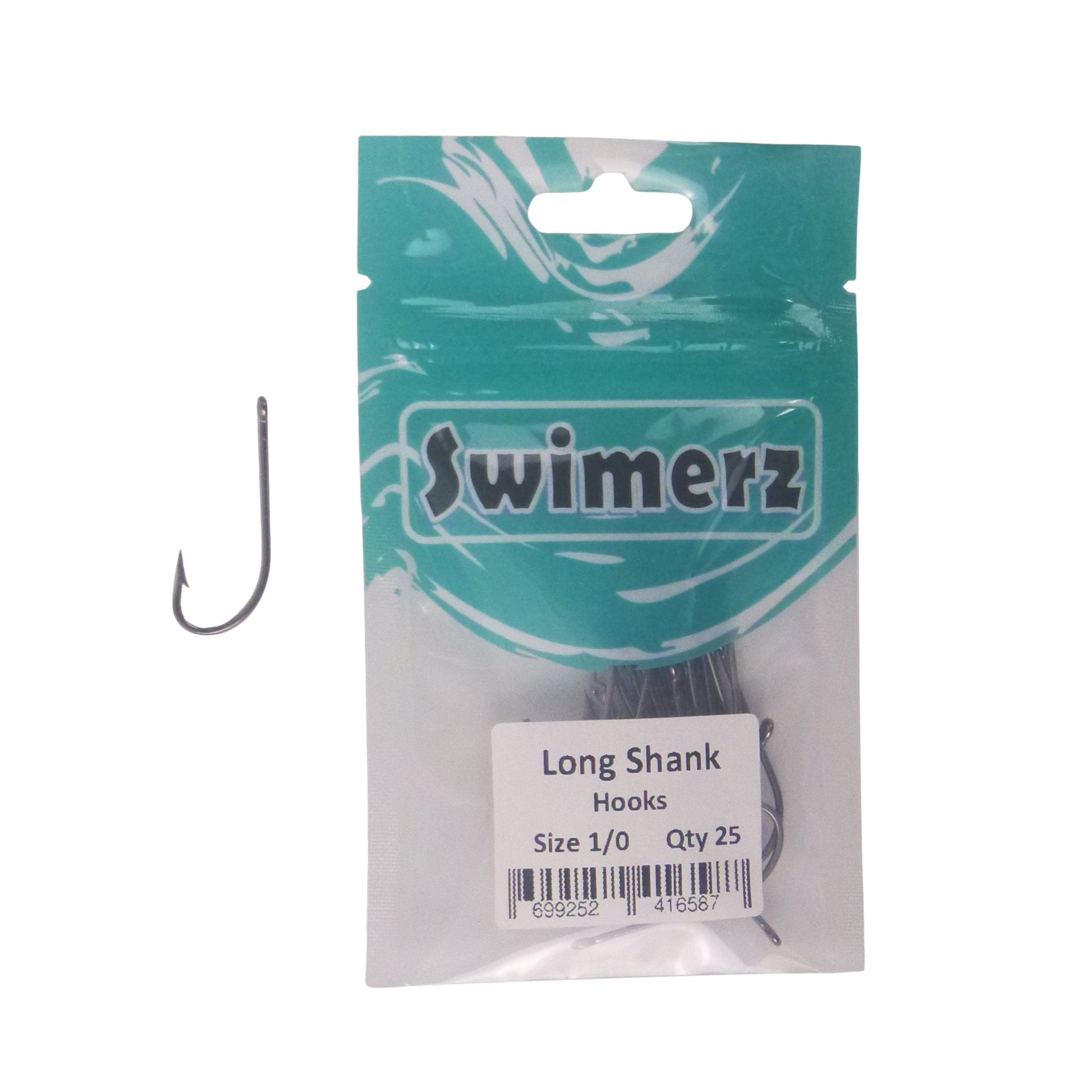 Swimerz 1/0 Long Shank Worm Hook 25 pack - Image 2