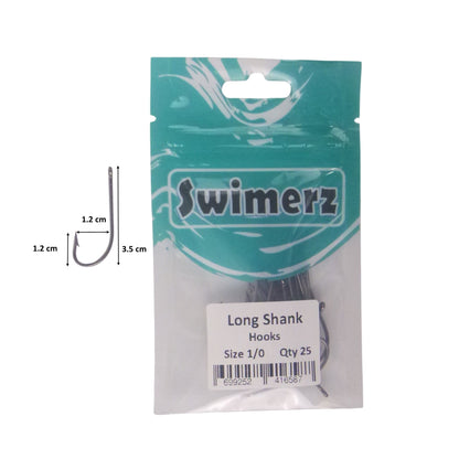 Swimerz 1/0 Long Shank Worm Hook 25 pack - Image 3