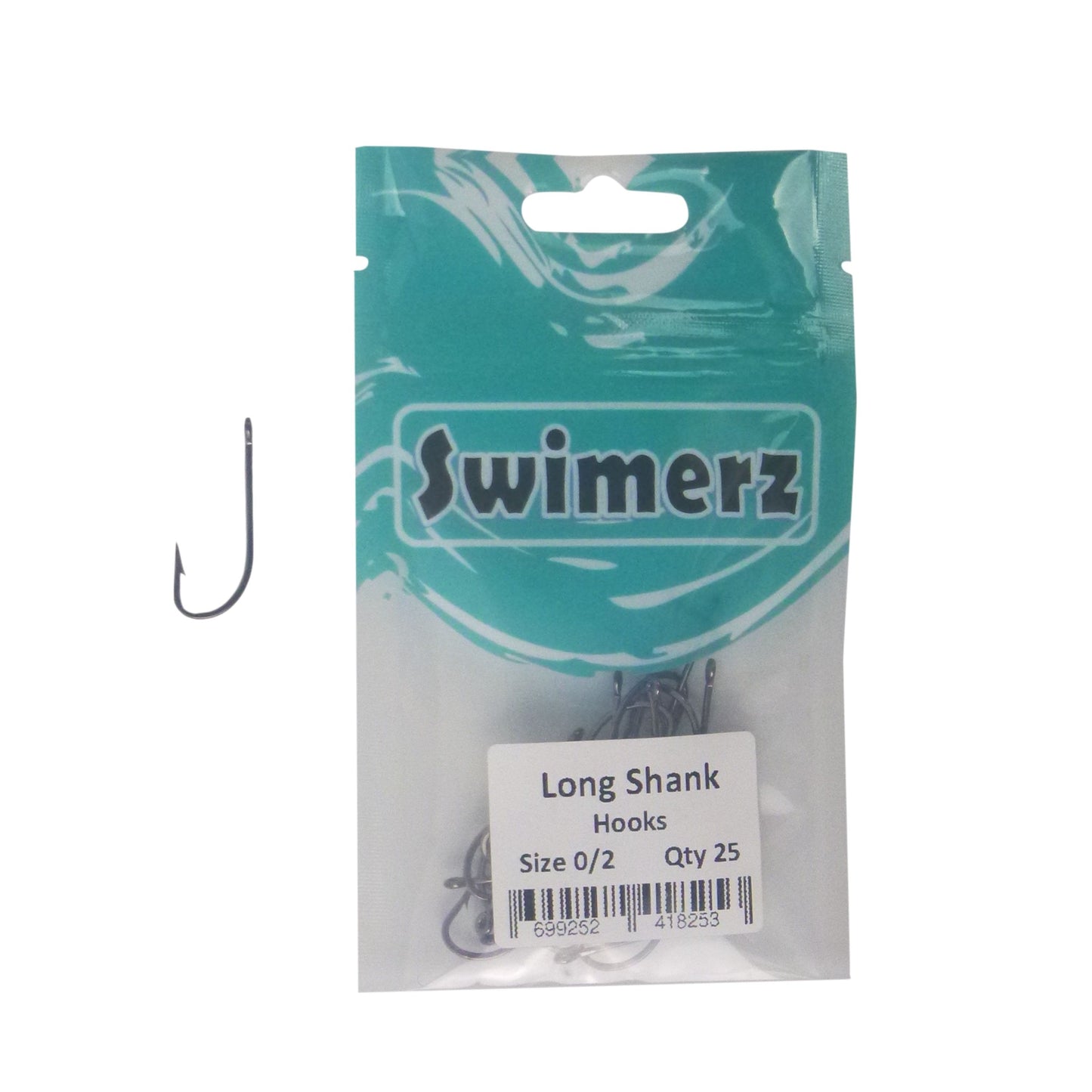 Swimerz 0/2 Long Shank Worm Hook 25 Pack - Image 2