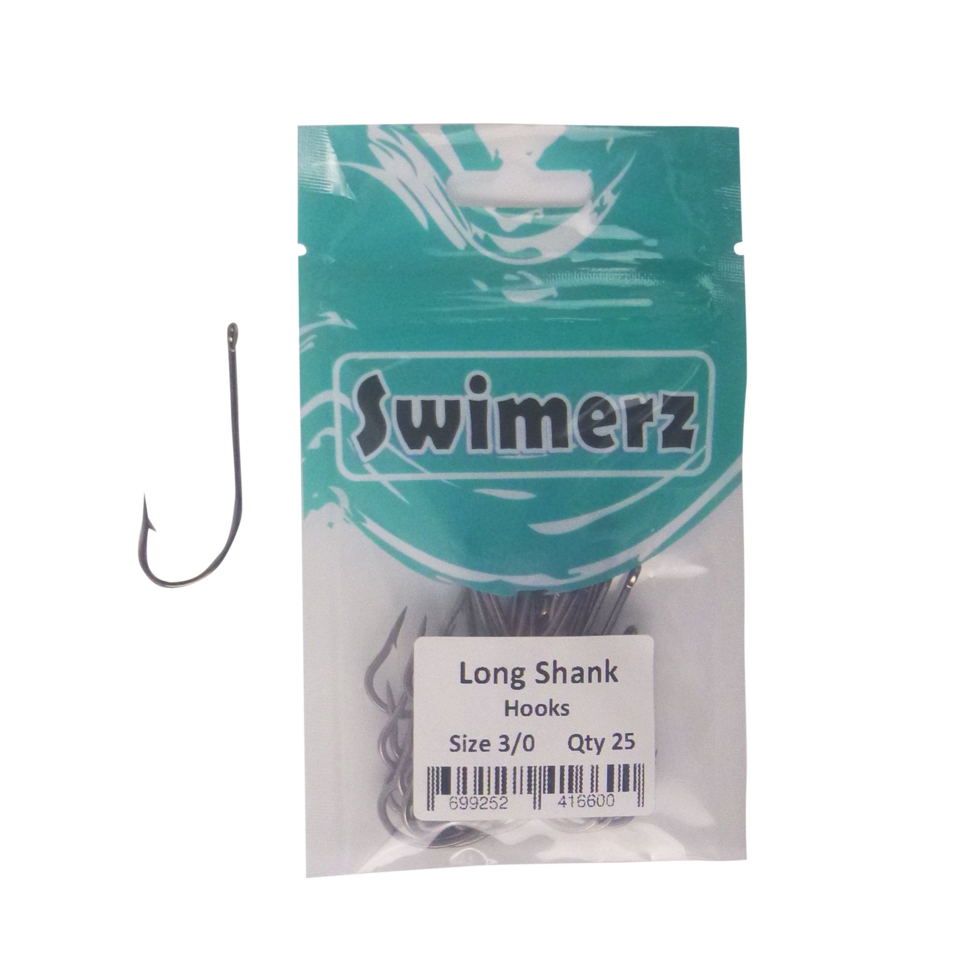 Swimerz 3/0 Long Shank Worm Hook 25 Pack - Image 2
