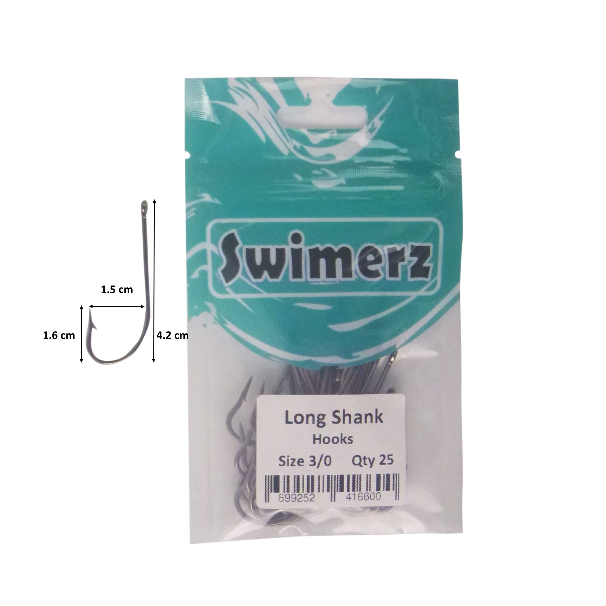 Swimerz 3/0 Long Shank Worm Hook 25 Pack - Image 3