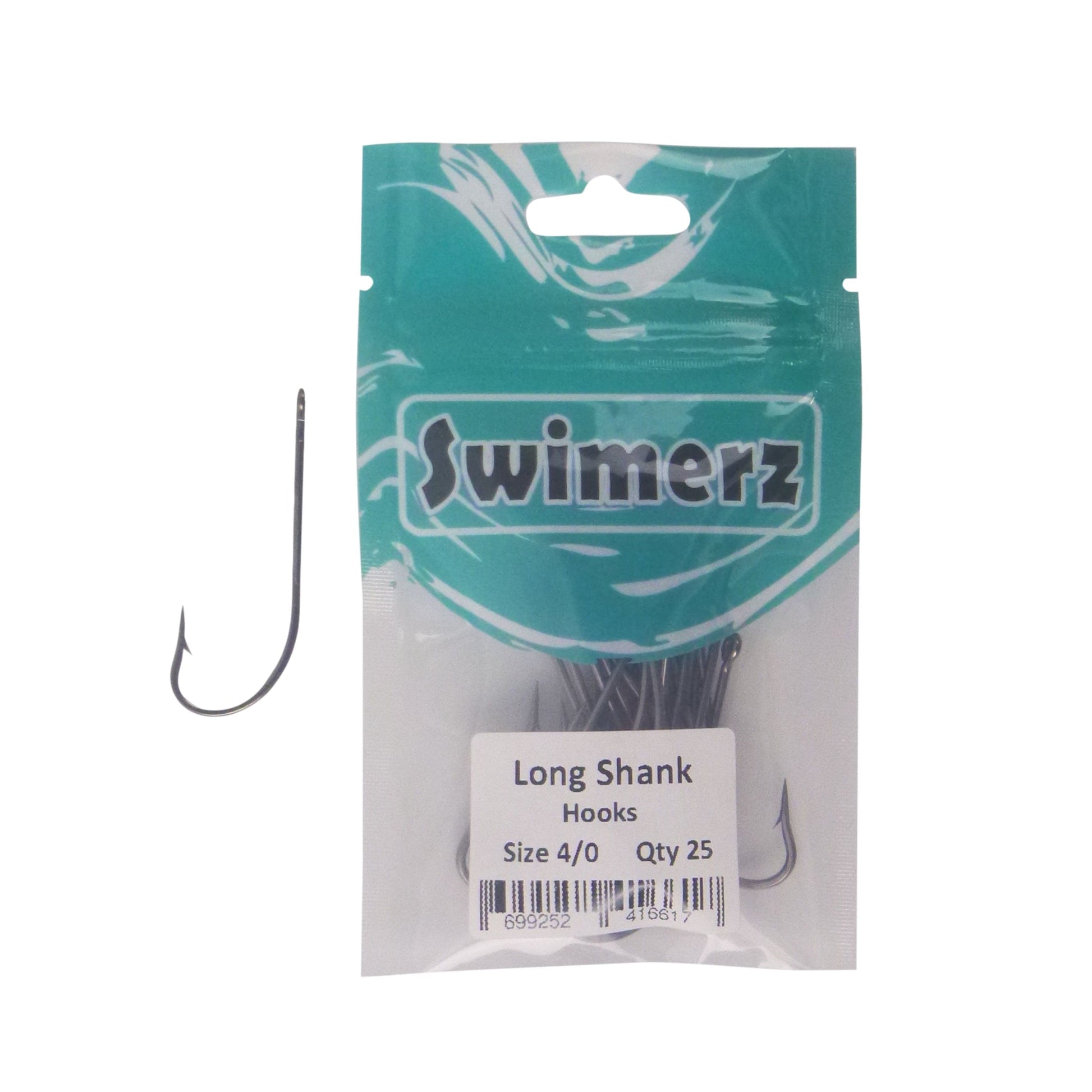 Swimerz 4/0 Long Shank Worm Hook 25 Pack - Image 2