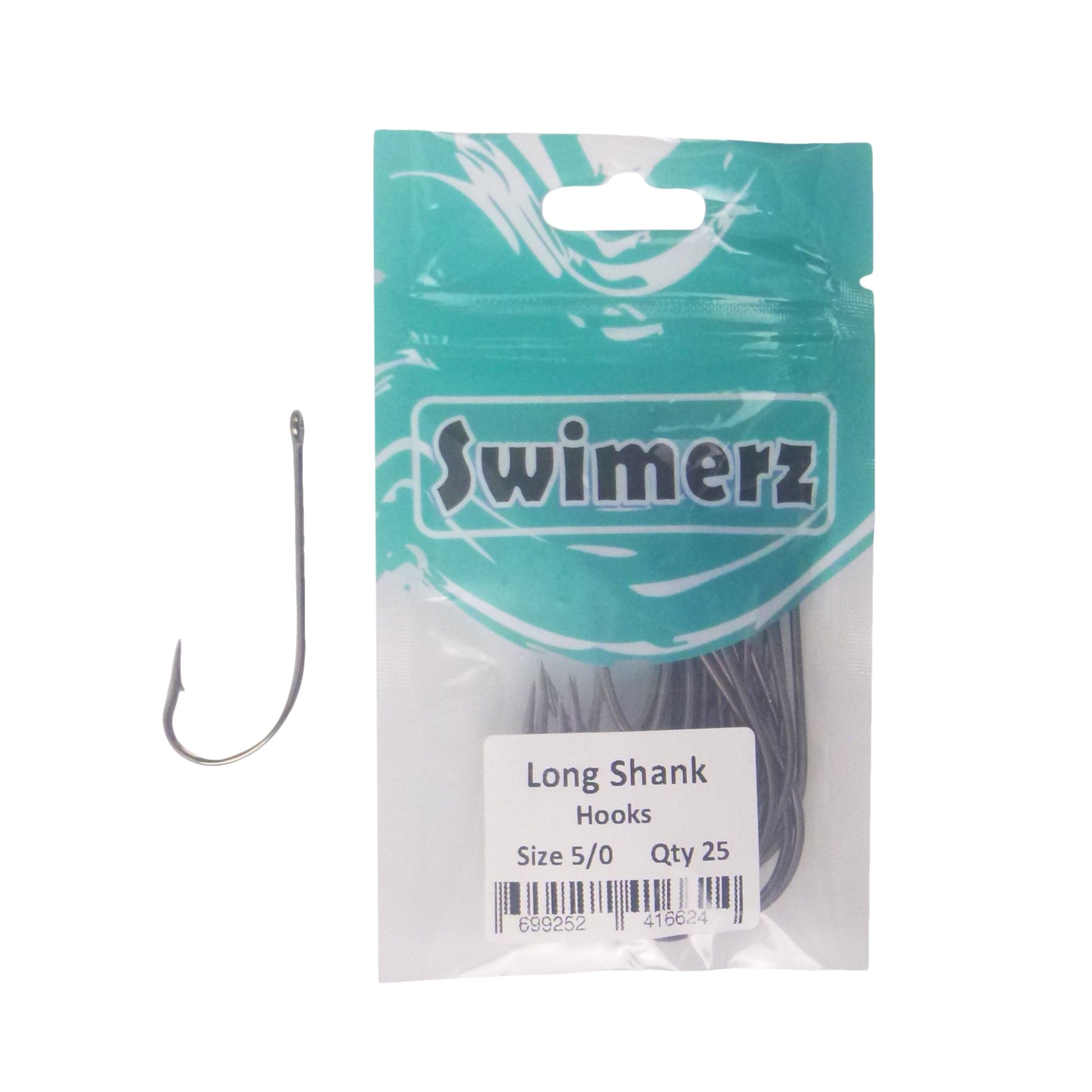 Swimerz 5/0 Long Shank Worm Hook 25 Pack - Image 2