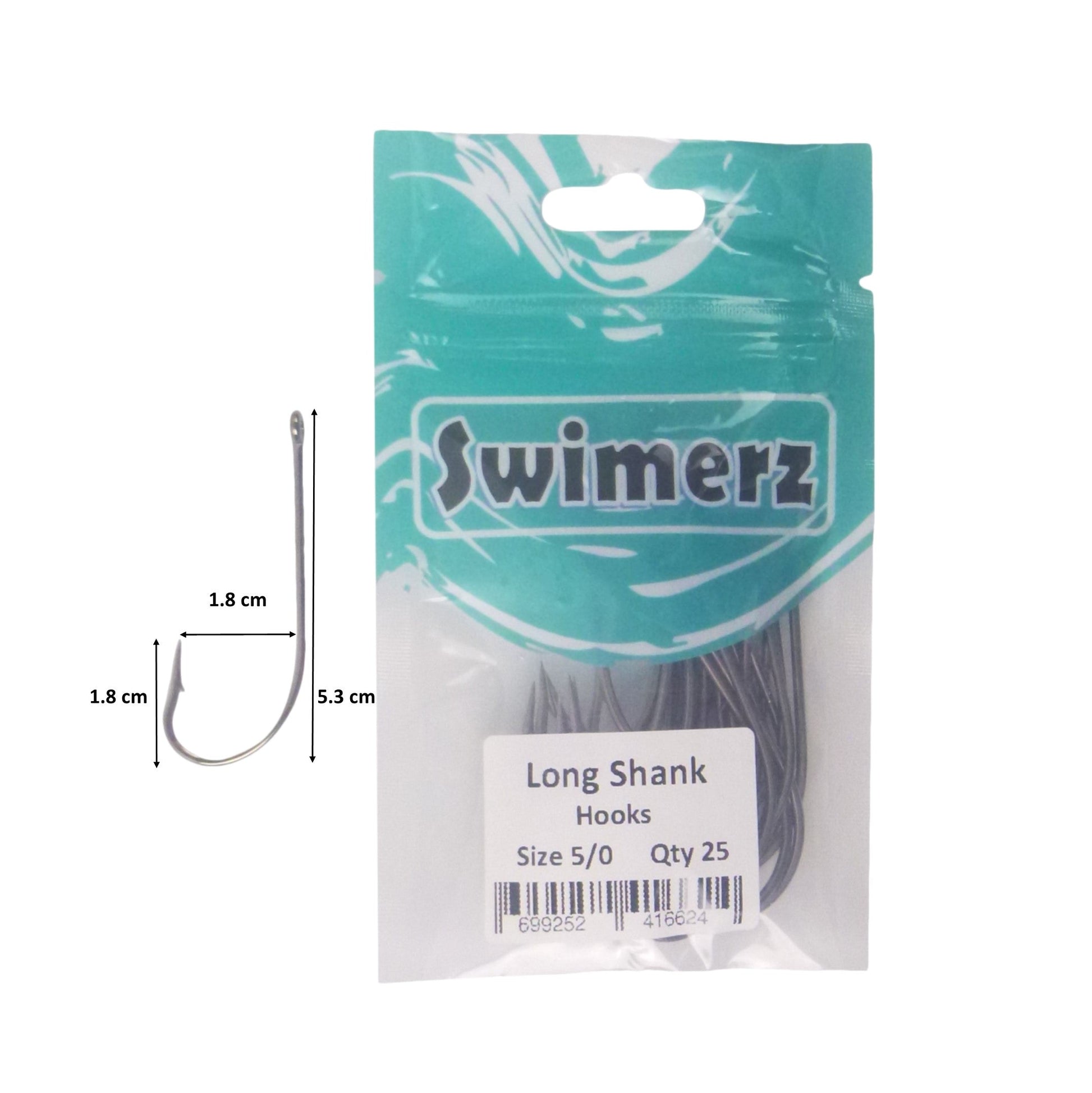 Swimerz 5/0 Long Shank Worm Hook 25 Pack - Image 3