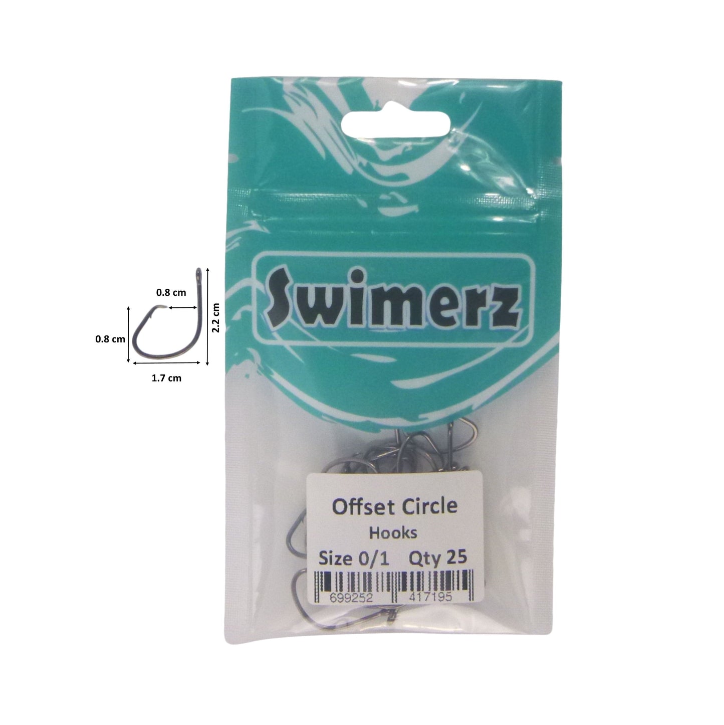 Swimerz 0/1 Offset Circle Hook 25 Pack - Image 3