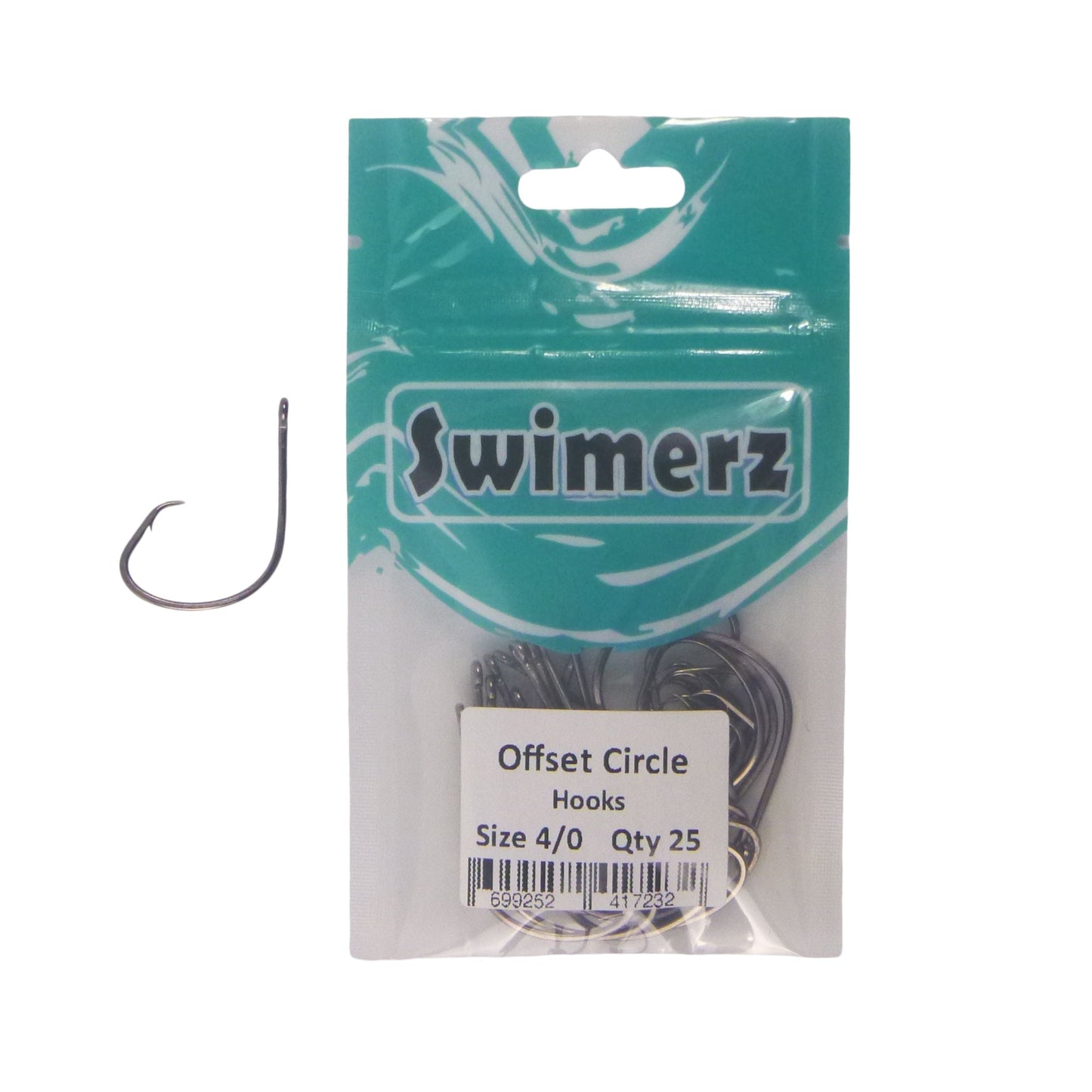 Swimerz 4/0 Offset Circle Hook 25 pack - Image 2