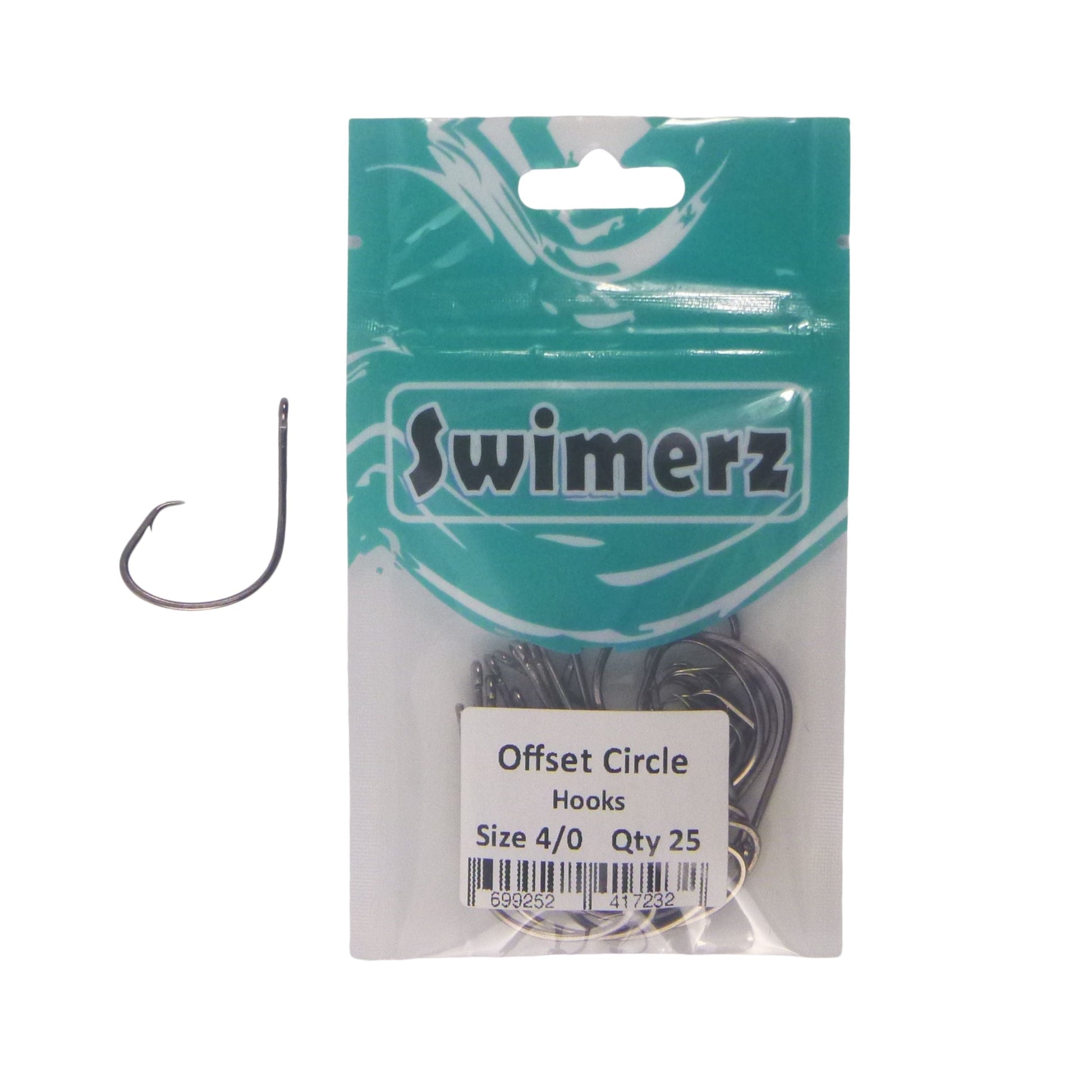 Swimerz 4/0 Offset Circle Hook 25 pack - Image 2