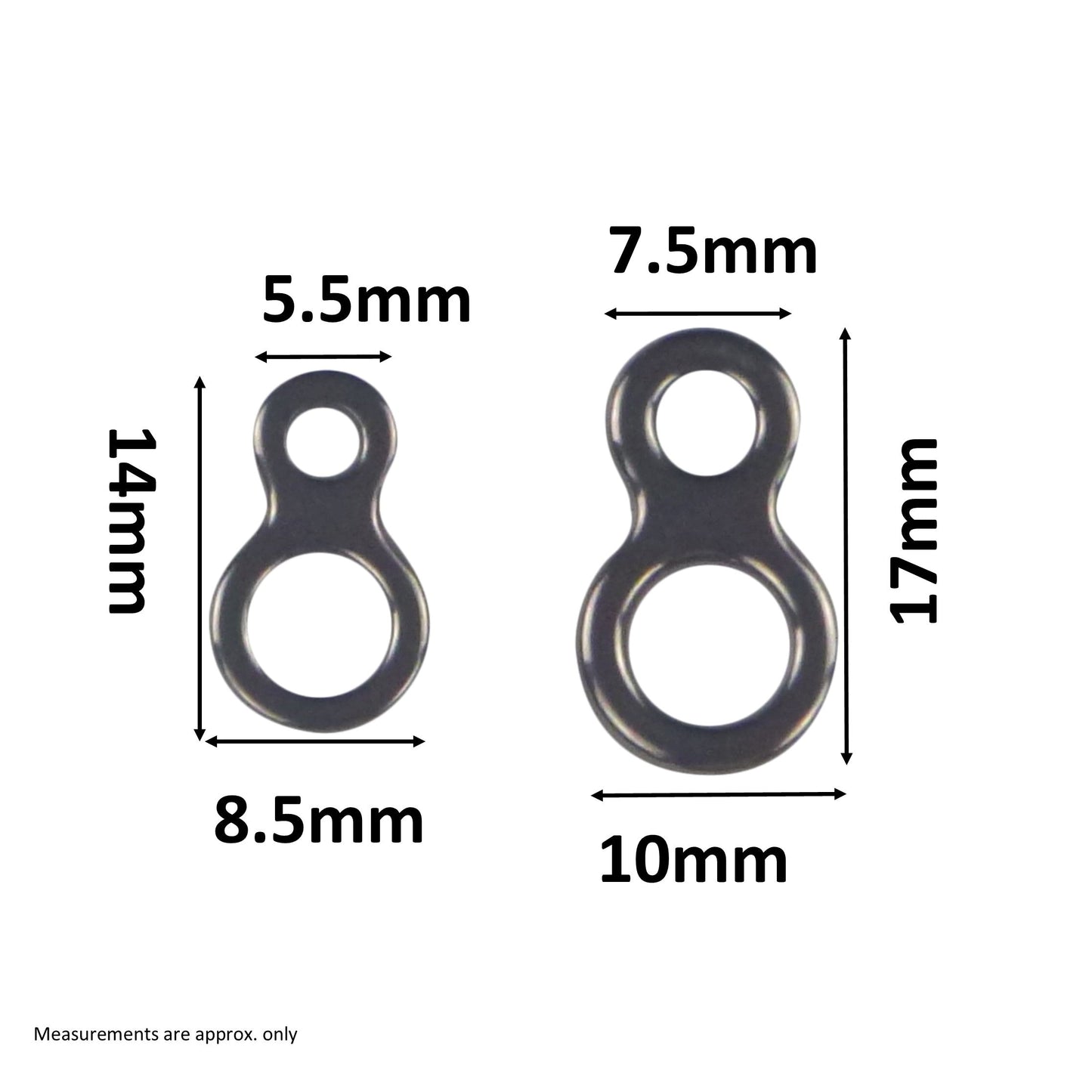 Swimerz 180kg Solid Double Rings, 14mm, 20 pack - Image 2