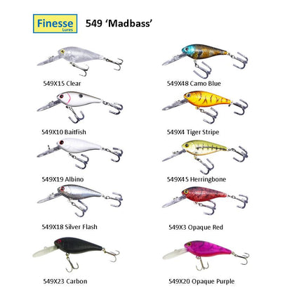 Finesse 'Madbass' Carbon, 85mm Deep Diving Crankbait - Image 2