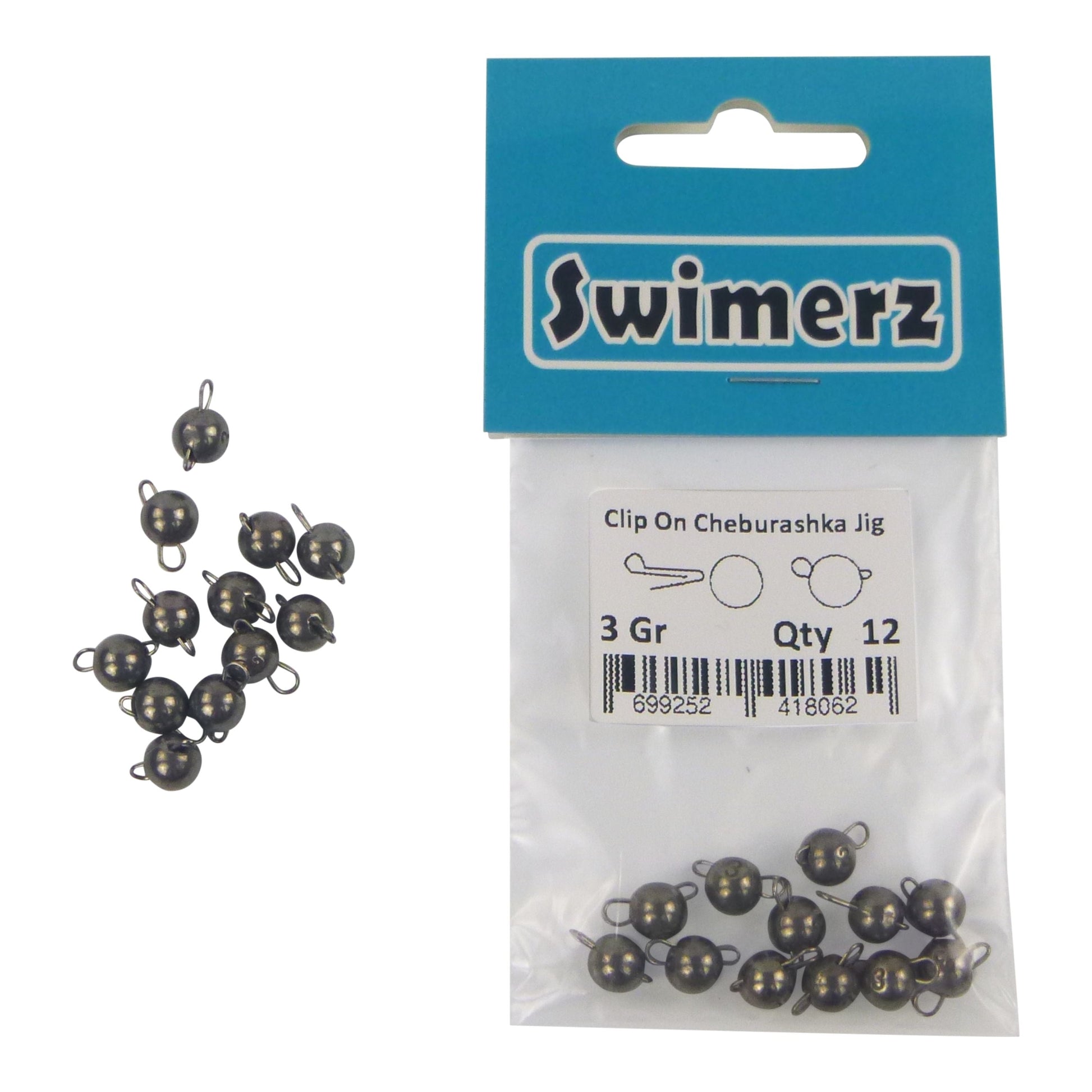 Swimerz 3 Gram Cheburashka Clip-On Jig Head 12 Pack - Image 3