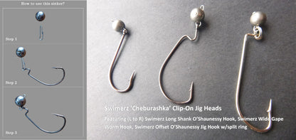 Swimerz 7 Gram Cheburashka Clip-On Jig Head 6 Pack - Image 2