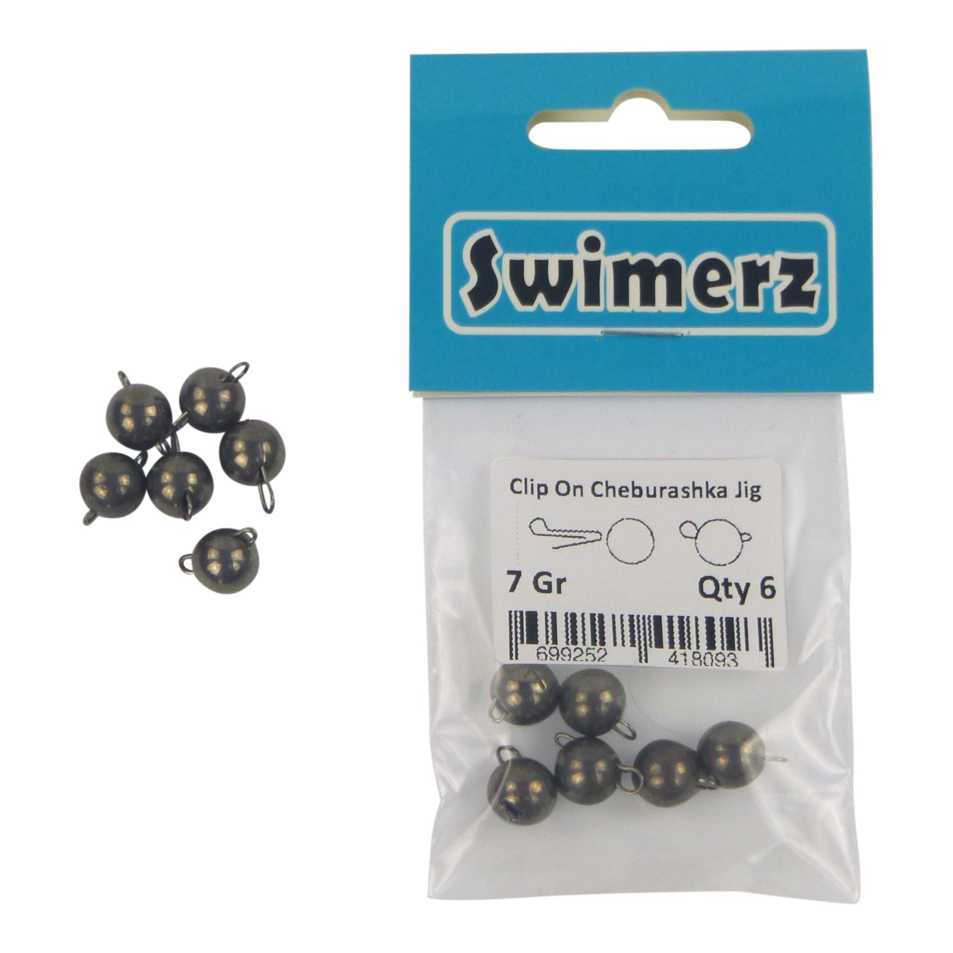 Swimerz 7 Gram Cheburashka Clip-On Jig Head 6 Pack - Image 3