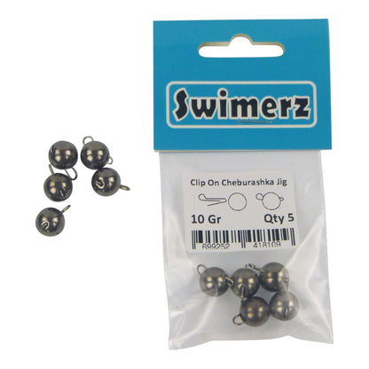 Swimerz 10 Gram Cheburashka Clip-On Jig Head 5 Pack - Image 3
