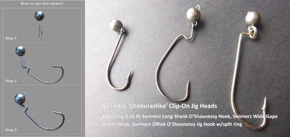 Swimerz 5 Gram Cheburashka Clip-On Jig Head 8 Pack - Image 2