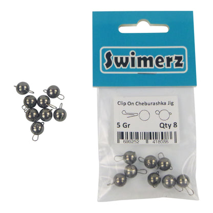 Swimerz 5 Gram Cheburashka Clip-On Jig Head 8 Pack - Image 3