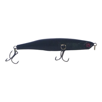 Toppu Mizzu Sidewinder Bent Minnow, 95mm, Carbon - Image 2