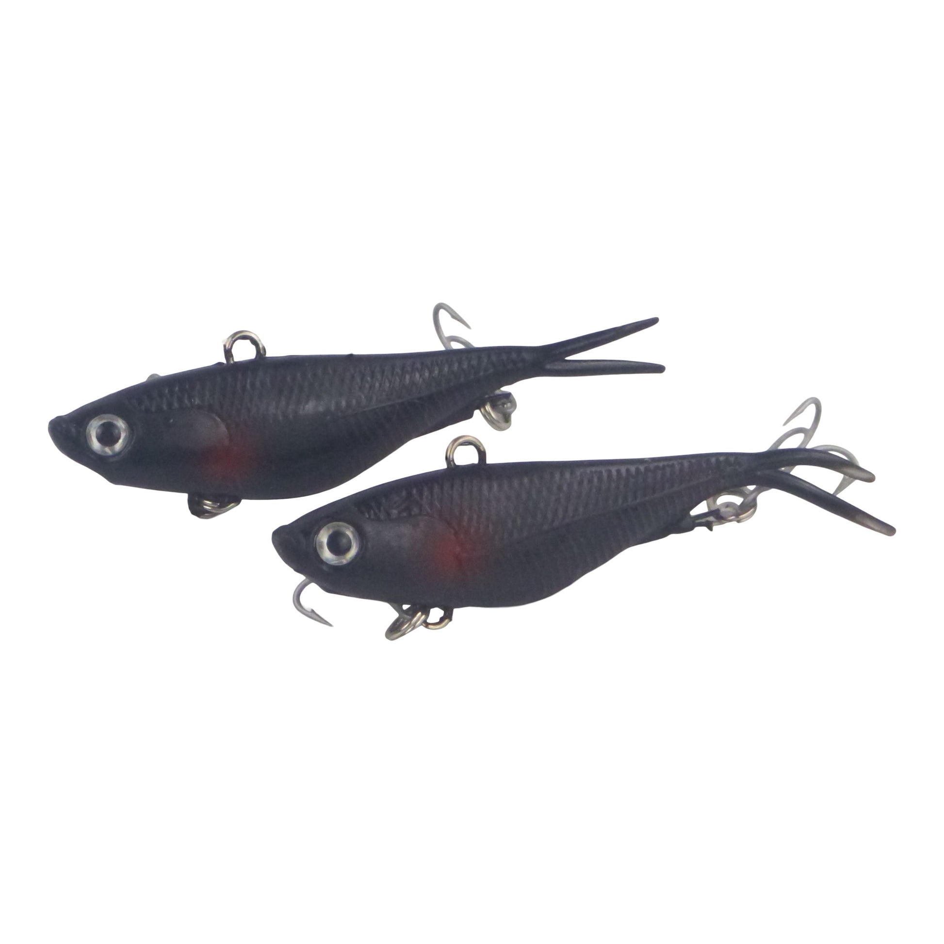 Swimerz 95mm Soft Vibe, Carbon, 2 pack