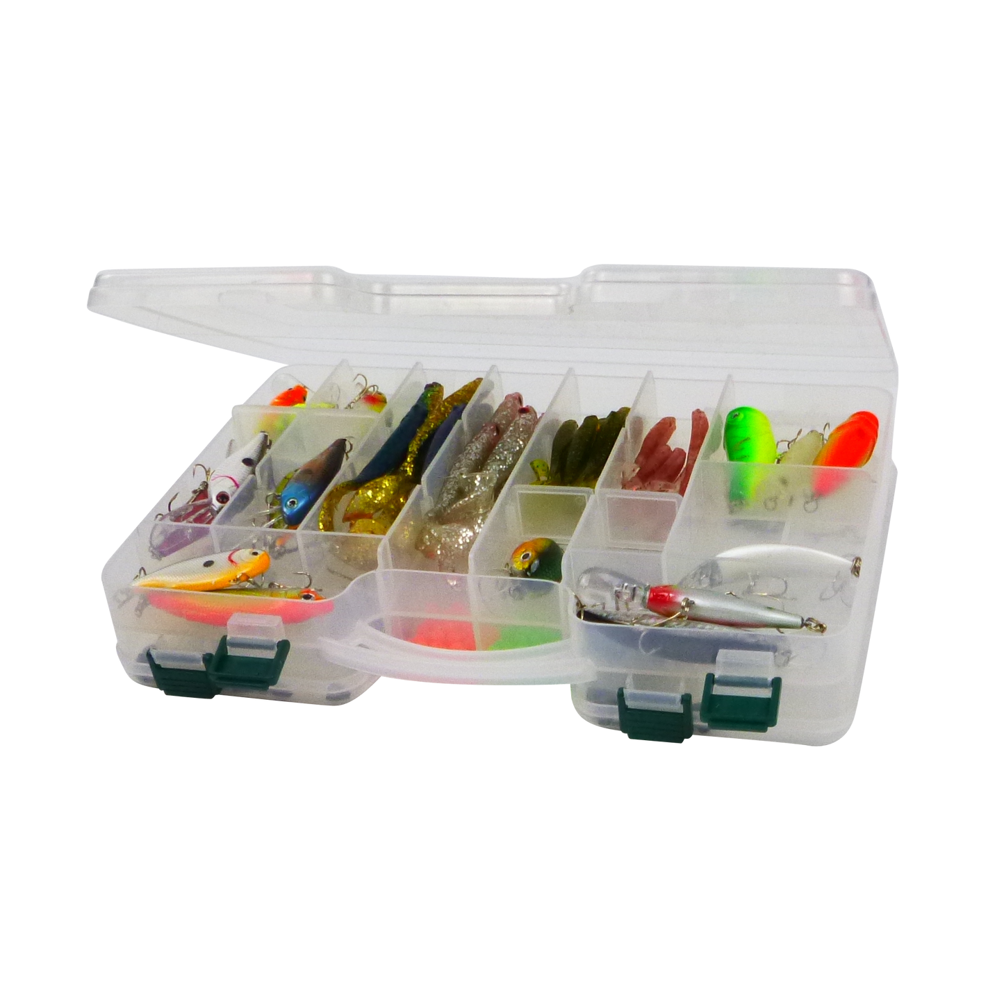 Rig Ezy 44 Compartment Double-sided Tackle Box. 295mmL x 210mmW x 6ommD - Image 2