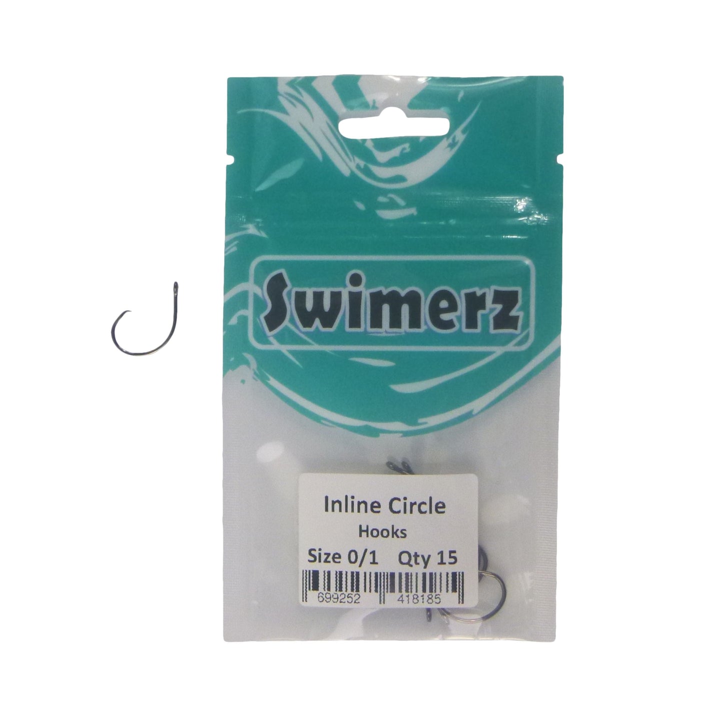 Swimerz 0/1 Inline Circle Hook 15 Pack - Image 2