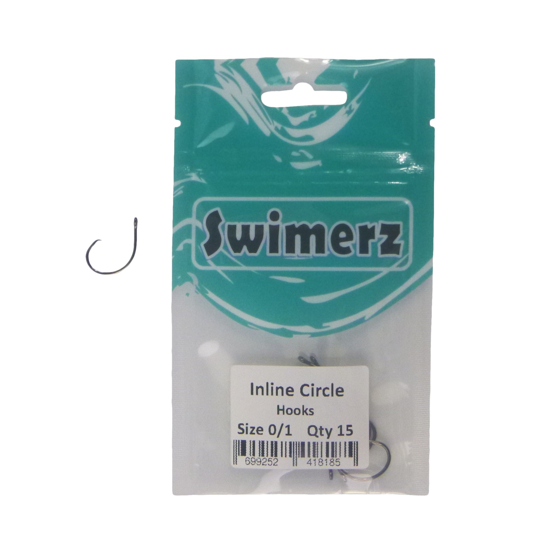 Swimerz 0/1 Inline Circle Hook 15 Pack - Image 2