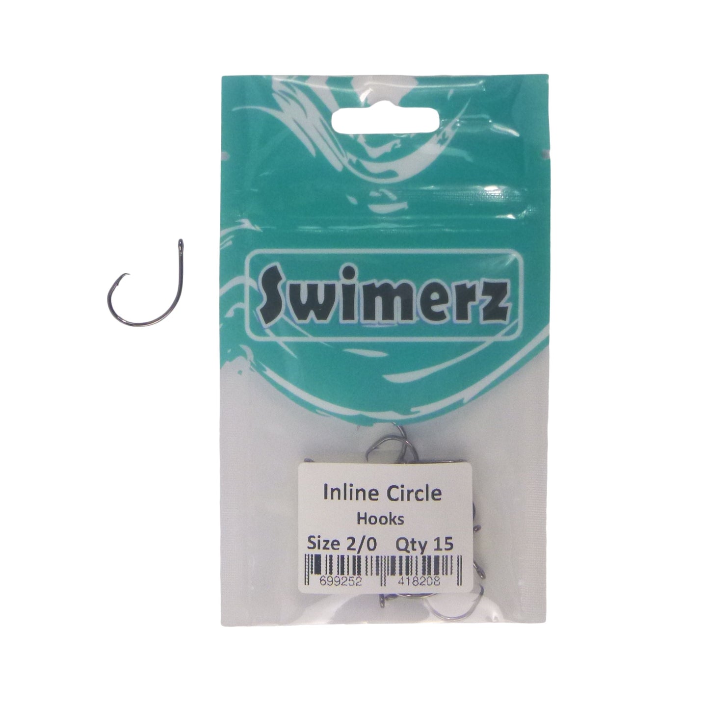 Swimerz 2/0 Inline Circle Hook 15 Pack - Image 2