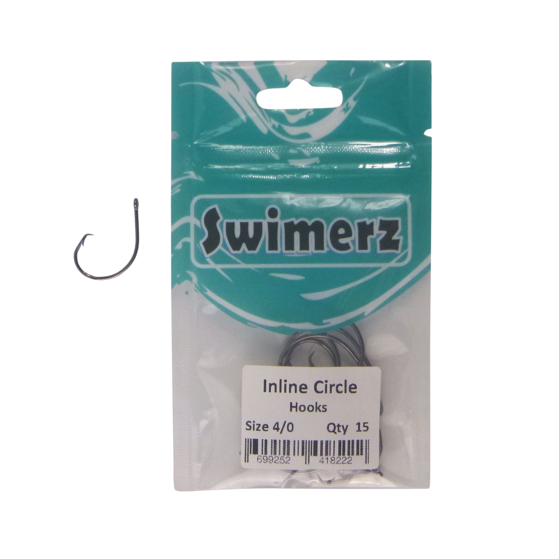 Swimerz 4/0 Inline Circle Hook 15 pack - Image 2