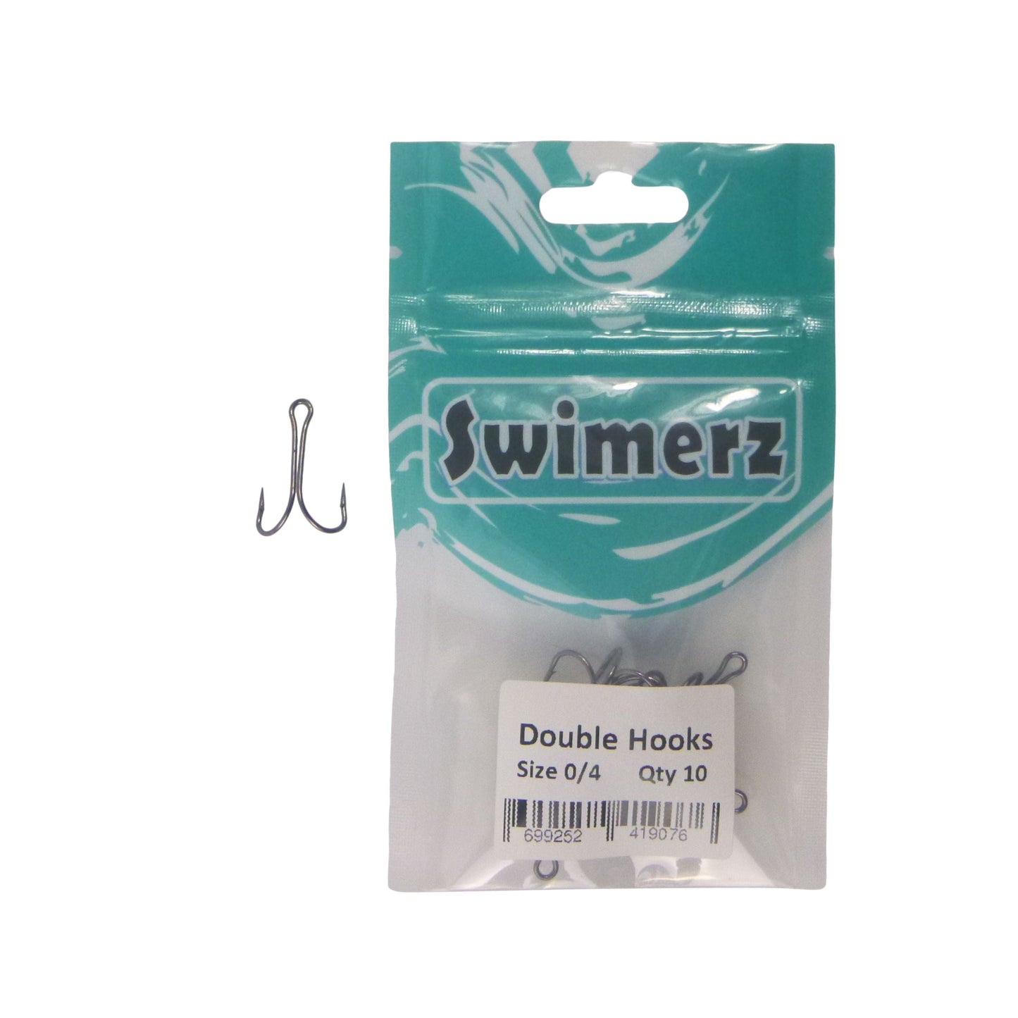 Swimerz Size 4 Extra Strong Double Hook 10 Pack - Image 2