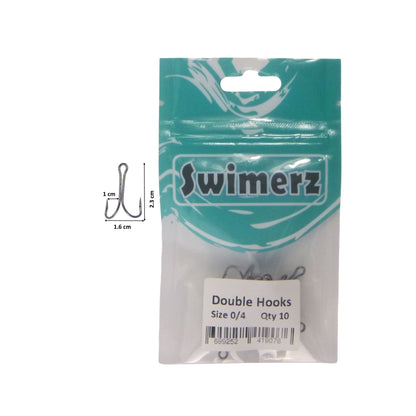Swimerz Size 4 Extra Strong Double Hook 10 Pack - Image 3