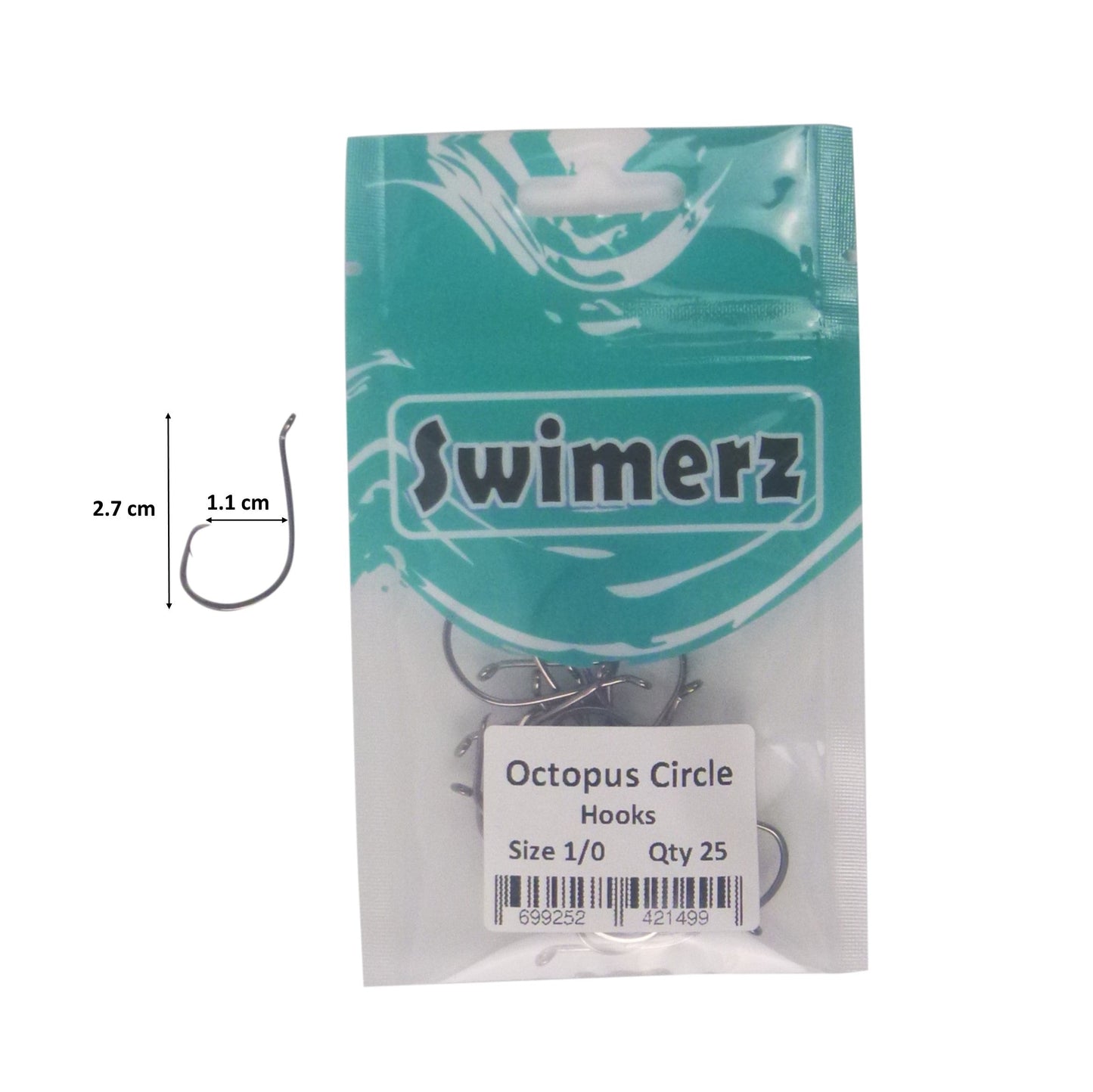 Swimerz 1/0 Octopus Circle Hooks, 25 pack - Image 3