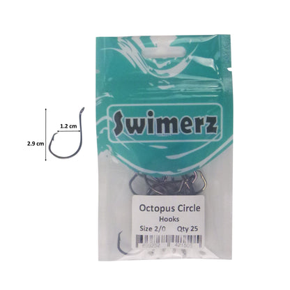 Swimerz 2/0 Octopus Circle Hooks, 25 pack - Image 3