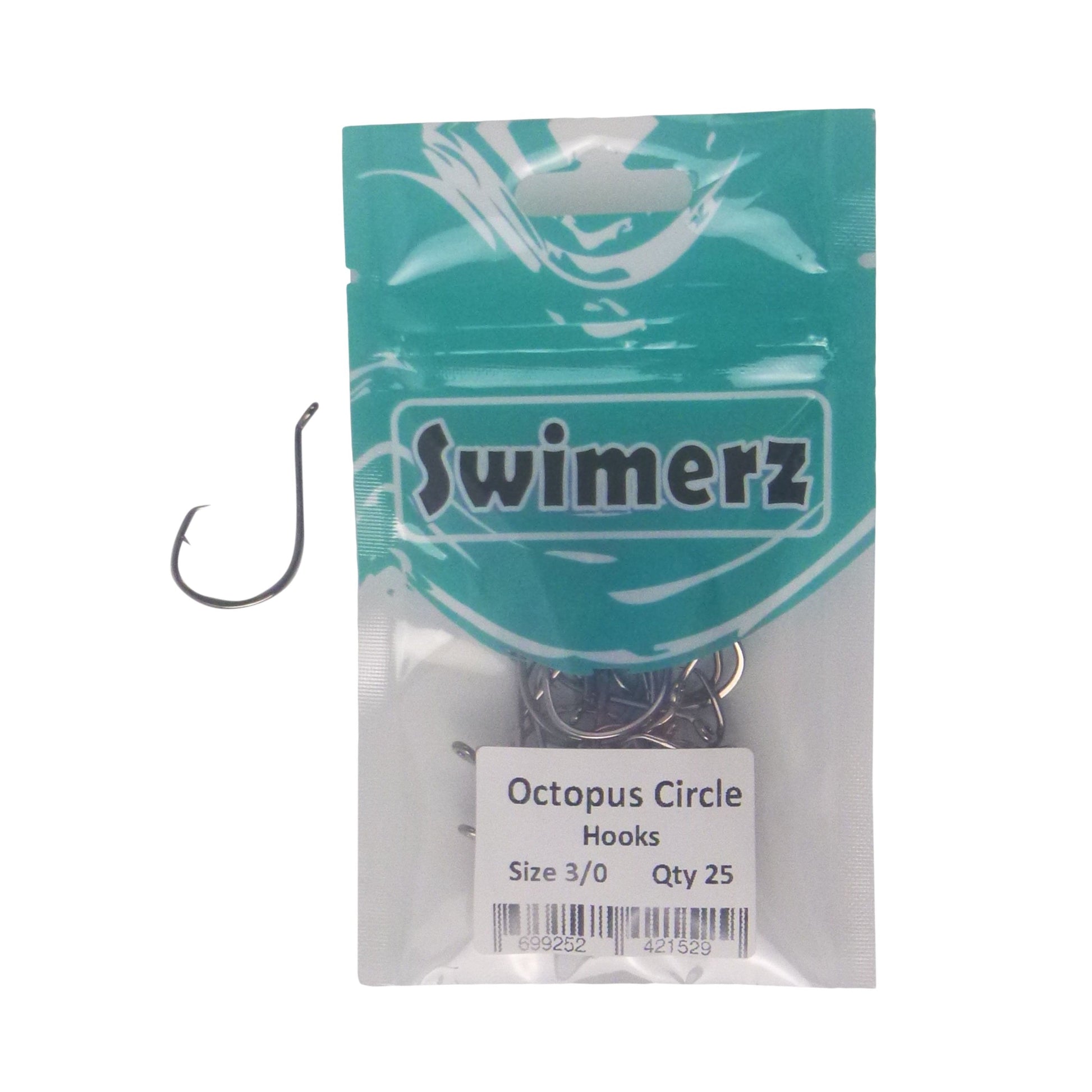 Swimerz 3/0 Octopus Circle Hooks, 25 pack - Image 2