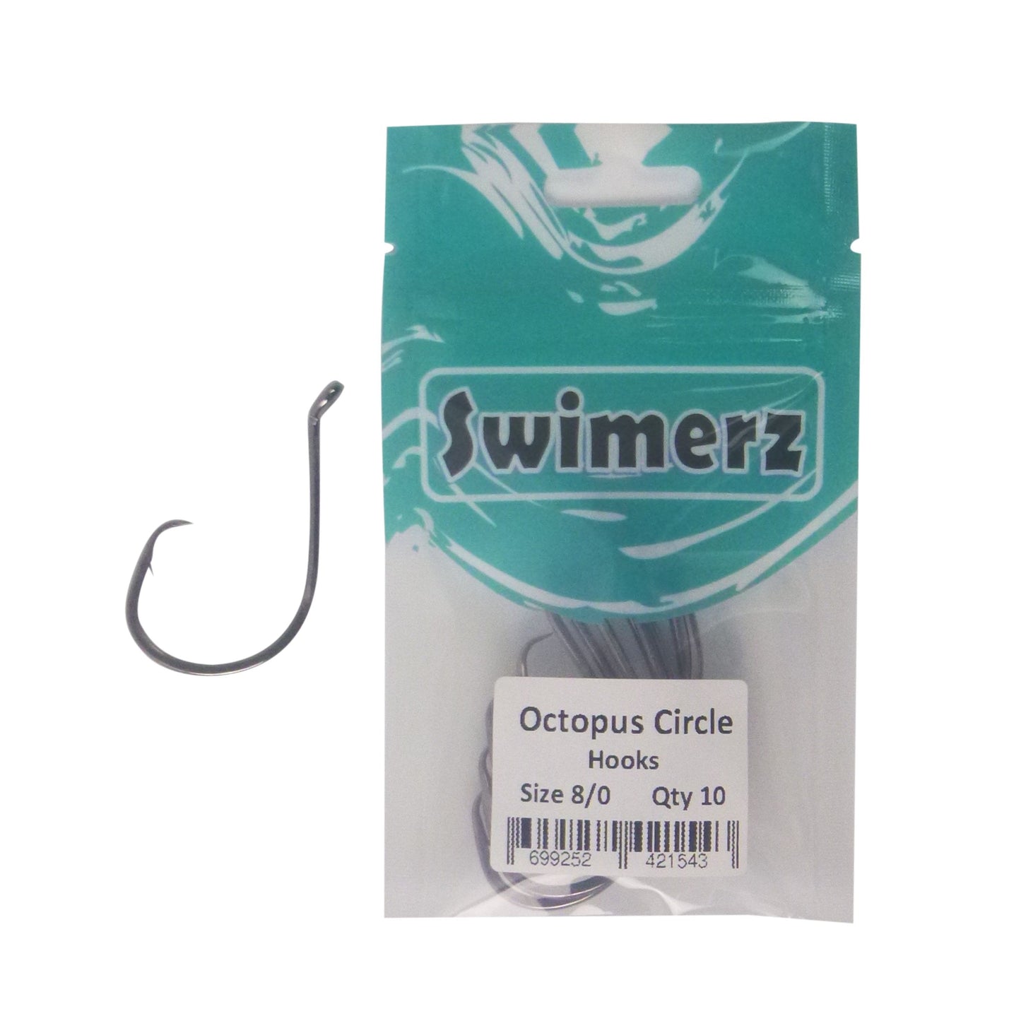 Swimerz 8/0 Octopus Circle Hooks, 10 pack - Image 2