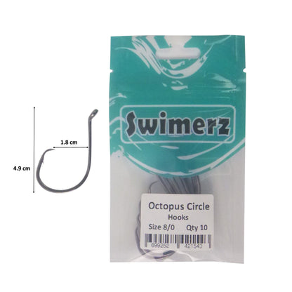 Swimerz 8/0 Octopus Circle Hooks, 10 pack - Image 3