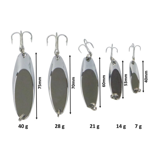 Finesse Chrome Kaster Jig, 7 Grams. Pack of 4 Jigs - Image 2