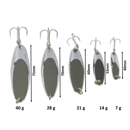 Finesse Chrome Kaster Jig, 28 Grams. Pack of 2 Jigs. - Image 2