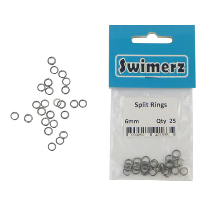 Swimerz 6mm Split Ring Stainless Steel, 25 Pack - Image 2