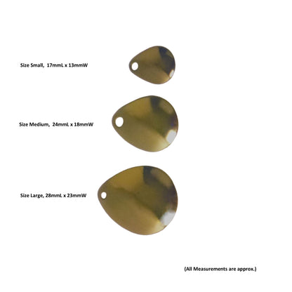 Artizan Smooth Colorado Blade, Brass, 24mmL x 18mmW, Qty 5 - Image 2