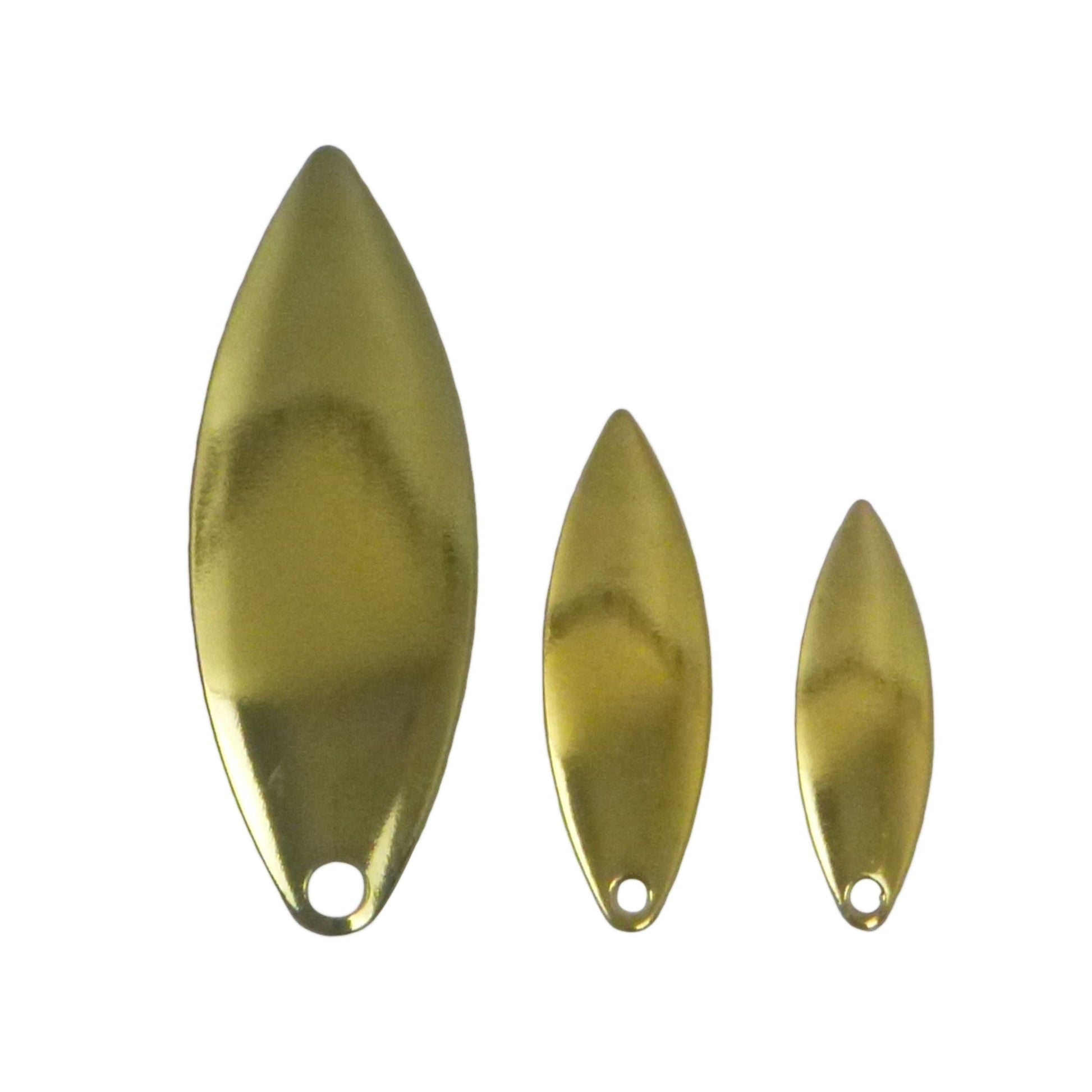 Artizan Smooth Willow Blade, Brass, 26mmL x 8mmW, Qty 5 - Image 3