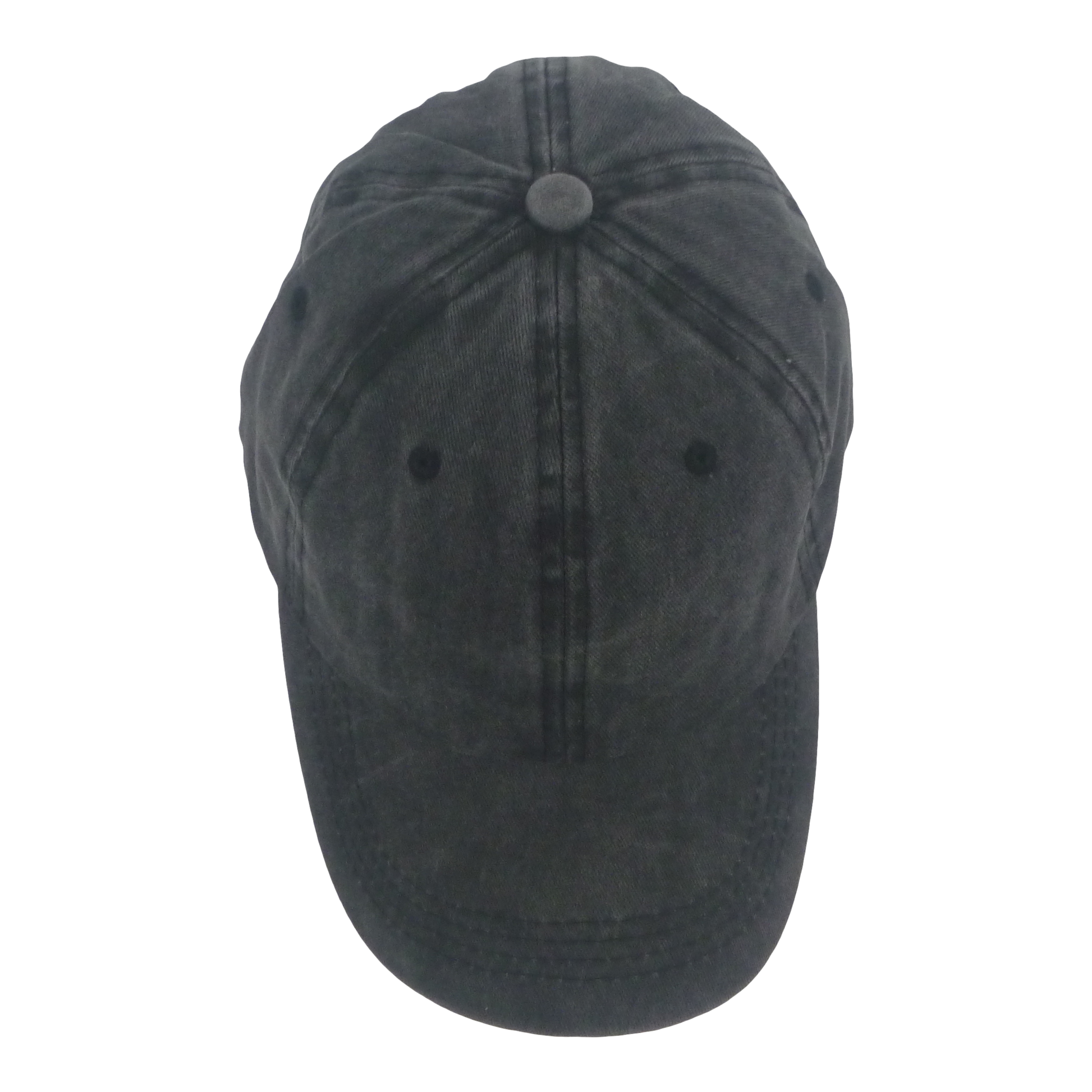 BSTC 6-Panel Baseball Cap, Distressed Cotton, Charcoal - Image 3