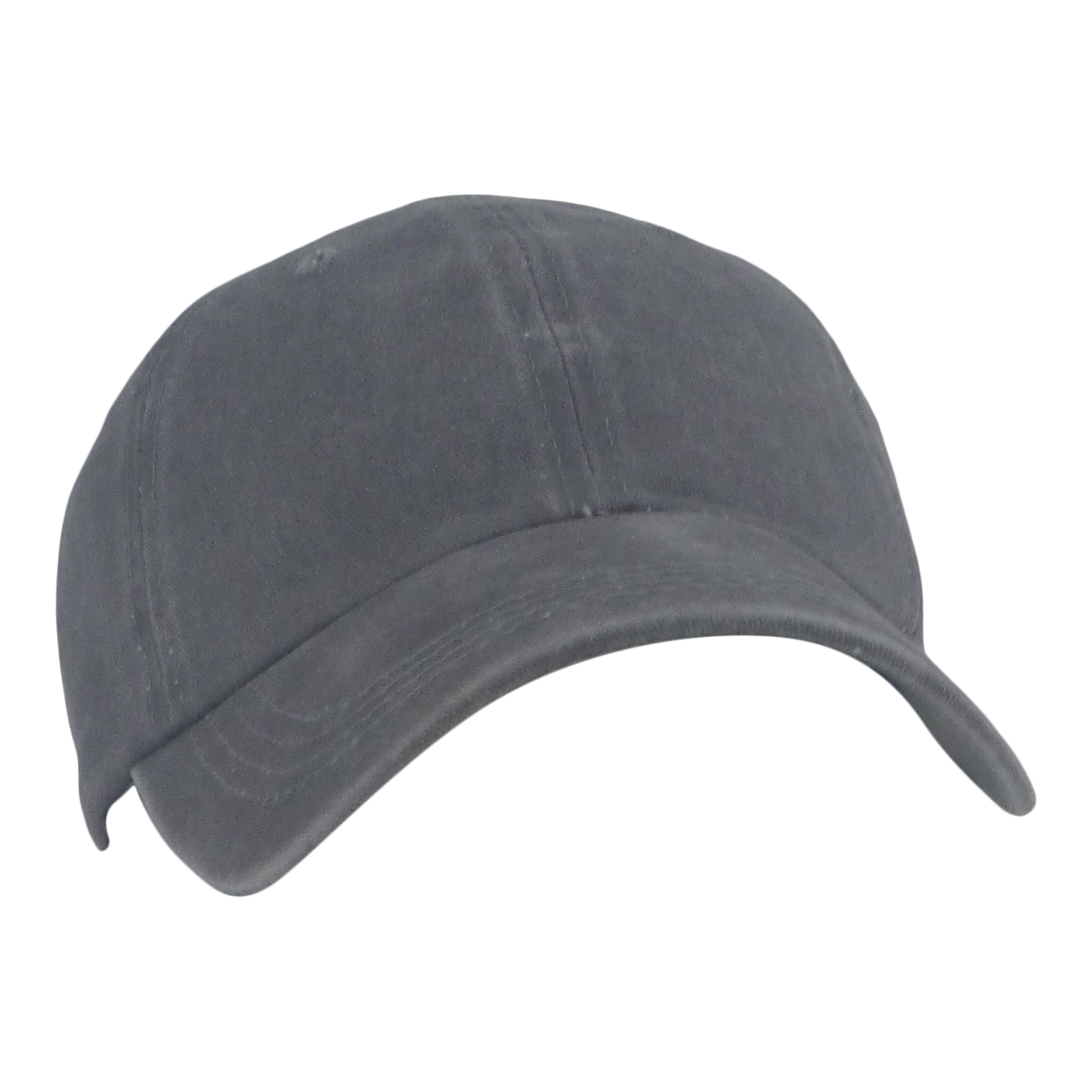 BSTC 6-Panel Baseball Cap, Distressed Cotton, Grey - Image 3